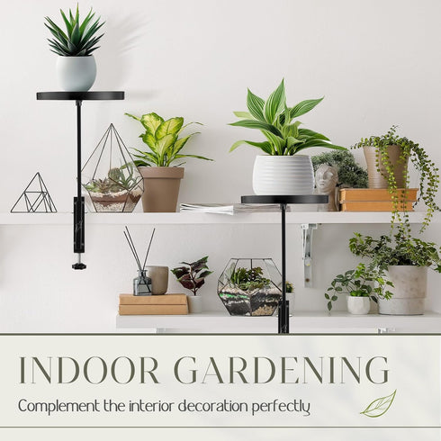 1 7.9''D 14.2''H Teenyyou Pcs Window Sill Plant Shelf x Adjustable Window Shelf Windowsill Clamp Tray for Indoor Plants