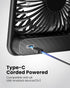 Koonie USB Desk Fan, Ultra Quiet Personal Fan with 180° Tilt and 3 Speeds, Mini USB Fan