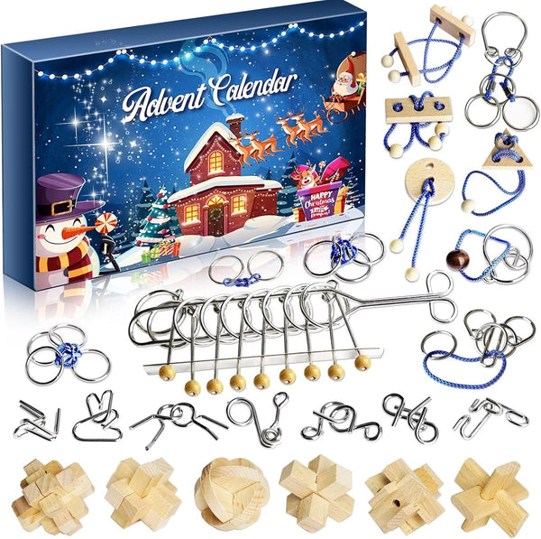 Advent Calendar 2026 - Brain Teaser Puzzles for Teens Adults Older Kids,
