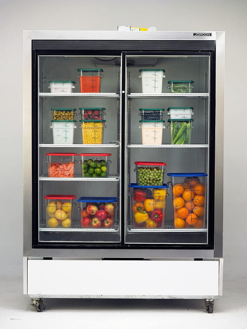 Carlisle FoodService Products 4 Quarts Square Food Storage Container, Stackable Design for Catering, White