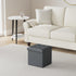 2 Pack, 13x12x12 Inches 260 lb, LotFancy Storage Ottoman, Foldable Foot Rest Stool, Small Leather Bench with Storage