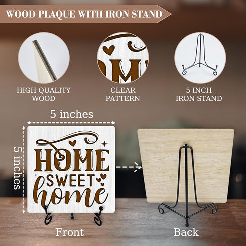 Home Desk Decor, Home Sweet Home Sign With Iron Stand, Housewarming Gifts For New Home Owners -20