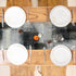 Winotic 72 Inches Washable(13"x72", Black Grey Watercolor Table Runner Long, Art Abstract Modern Table Runners