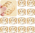 12PCS Gold Napkin Rings Set, Holiday Napkin Holders for Dining, Anniversary, Birthday, Wedding Table Decoration