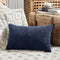 Fancy Homi Navy Blue Lumbar Decorative Throw Pillow Covers 16x32 Inch for Living Room