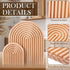 Pinkunn 2 Pcs Decorative Wooden Charcuterie Boards, Thicken Rainbow Shaped Wood Cutting Board, Kitchen Decor