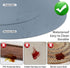 Herda Set of 6 Placemats for Dining Table, Faux Leather Wipeable Washable Mats for Round Kitchen Dining Patio