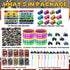 CZWXOXO 122PCS Set, Monster Truck Party Favors Jam Birthday Decorations Including Theme Slap Bracelets, Keychains, Gift