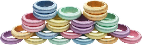 24-Piece Decorative Napkin Rings - Modern Table D cor for Every Occasion - Bulk Napkins for Weddings Holidays Parties