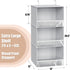 Simple Houseware 3 Shelf Hanging Closet Organizer - Gray with Front Stopper