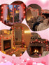 8.5FT 14 IP44 Heart String Lights Plug in, Valentine Lights Indoor & Outdoor, Red Pink Heart Shaped String Lights