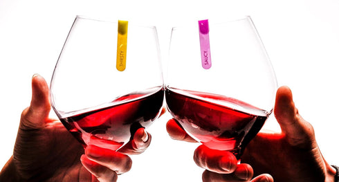 Capabunga GlassWhere Reusable Silicone Stemless Glass Identifiers, Assorted Bright Colors Collection