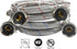 HQRP Premium Stainless Steel Washing Machine Hoses, 4-FT Burst Proof, Red and Blue Striped 4-Foot (2-pack)