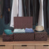 Sorbus Set of 3 Hand-Woven Storage Baskets with Lid for Organizing