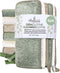 Whiffkitch Dishcloths Dishrags for Kitchen and Household Cleaning 6x7 6-Pack Non-Scratch 2-Ply