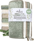 Whiffkitch Dishcloths Dishrags for Kitchen and Household Cleaning 6x7 6-Pack Non-Scratch 2-Ply