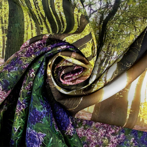 HVEST Forest Sunshine Tapestry, Spring Tapestry Wall Hanging, Nature Landscape Decor for Living Room Bedroom 40L x 60W