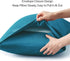 BEDELITE Queen Size Pillow Cases Set of 2, Cooling Rayon Derived from Bamboo, Silky Soft Envelope Pillowcases (Teal,