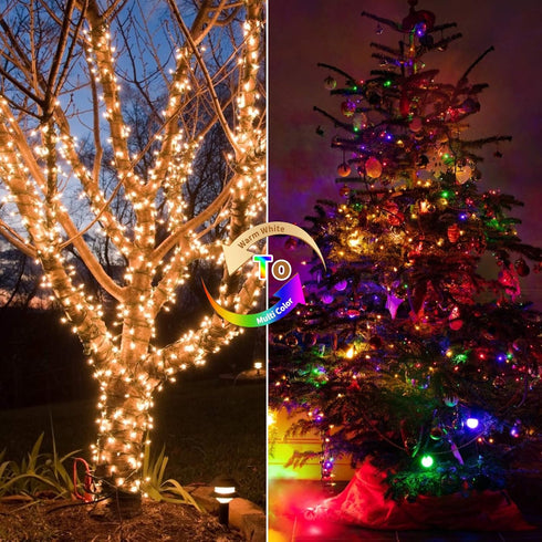 Battery Operated Christmas Lights, 2 Pack 18 Feet 50 LED Clear Mini String Lights with 8 Modes for Indoor Outdoor