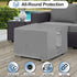 21L 21W 17H Inch, OutdoorLines Outdoor Waterproof Patio Ottoman Covers - Square UV-Proof Patio Side Table Cover