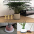 12Inch 4 2Pack Plant Caddy with Hidden Wheels, Rolling Plants Stand with Wheel, Invisible Casters, Indoor Plant Saucers