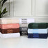 6-Piece Set, 2 2 2 Superior Cotton Towel Geometric Design, Dobby Border, Plush Quick Dry Towels, Decorative Bathroom