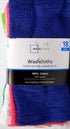 Mainstay 18 Pack S Assorted Cotton Terry Thin Washcloths Rags (NPWGO)