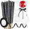 ASTARON 24 Pack Glitter Bling Candy Apple Sticks and Bags, Cake Pop