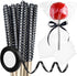 ASTARON 24 Pack Glitter Bling Candy Apple Sticks and Bags, Cake Pop
