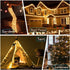 20M/65FT 200LED 8 Fairy Lights CoolWhite USB Soft Wire String Lights, Waterproof with Remote & Timer, Modes Lights