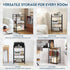 3 LOFTEY Book Shelf Small Bookshelf, Tier Industrial Short Bookshelf, Metal Open Shelf Bookcase for Living Room
