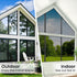 Window Privacy Film with 3 Tools: One Way Home Window Tint, Reflective Window Film for Daytime Privacy, 17.5 * 78.7 Inch