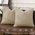 PHF 100% Cotton Waffle Weave Euro Shams - 26" x 26", No Filling, 2 Pack Elegant Home Decorative Pillow Covers