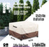 Finiboko Cover,32"L 32"W 16"H Furniture,100% 600D Patio Ottoman x x Square Patio Dining Table Cover for Outdoor
