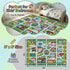 Plyra (3x5 Kids Car Road Rug Ft), Non-Slip City Traffic Play Mat for Toy Cars, Train Track Carpet for Kids Room