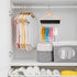 Hat Rack for Baseball Caps - Organizer Holder for Hanger & Room Closet Display, 2 Pack with 10 Hat Storage Clips (Black)