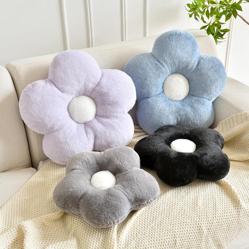 19.6 Inches) Flower Pillows, Soft Decorative Throw Pillows for Couch Chair Bed, Flower Floor Throw Pillows for Adults