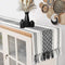 yuboo Black and White Striped Table Runner Farmhouse Style, Modern Short Woven