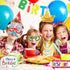 29 Pieces Birthday Photo Booth Props Kit for Kids Birthday Theme Table Centerpiece Craft Cutouts with Glue Dots