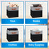 Pomatree 11 Inch Cube Storage Bin - 6 Pack, Linen Fabric Cubby Storage Bins for Bedroom, Living Room, Clothes & Toys