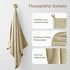 Lunoku 8 Set, 2 2 4 Oversized Bath Towels Piece Towel Extra Large Bath Sheets, Hand, Washcloths, Luxury Soft Super