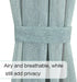 H.VERSAILTEX Sheer French Door Curtain, Light Filtering Rod Pocket Drapes, 52"x72" - Teal, Tieback Included