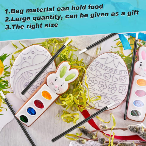150 Pcs PYO Paint Your Own Brushes - Mini Paint Brushes for Cookies, Disposable Lip Applicators with 150 Pcs Cookie Bags