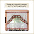 Printed Tier and Swag Window Curtain Set, 57 Inch Width, 36 Inch Length, Rooster, Machine Washable