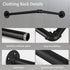 18.1" AddGrace Industrial Pipe Garment Rack Iron Wall Mounted Right Angle Corner Clothing Rack with Screws DIY Home