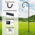 45 INCH 5 Hummingbird (2 Pack) Ottsuls Bird Feeder Pole, Heavy Duty Shepherds Hooks for Outdoor with Prong Base