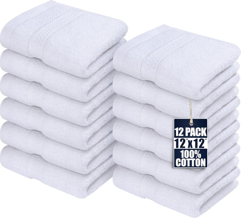 Utopia Towels 12 Pack Premium Wash Cloths Set, 12 by 12 Inches,