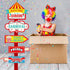 20 Pieces Circus Carnival Party Direction Signs, Birthday Showman Themes Decor Accessories