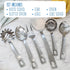 Darware Complete Serving Set, 6-Piece Silver, Includes Pasta Server, Fork, Slotted Spoon, Ladle, Cake/Casserole Server