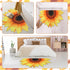 Non-slip Sunflower Shape Bathroom Rug, Decorative Water Absorbent Mat for Indoor Outdoor Kitchen Bath Shower Room, 27.6